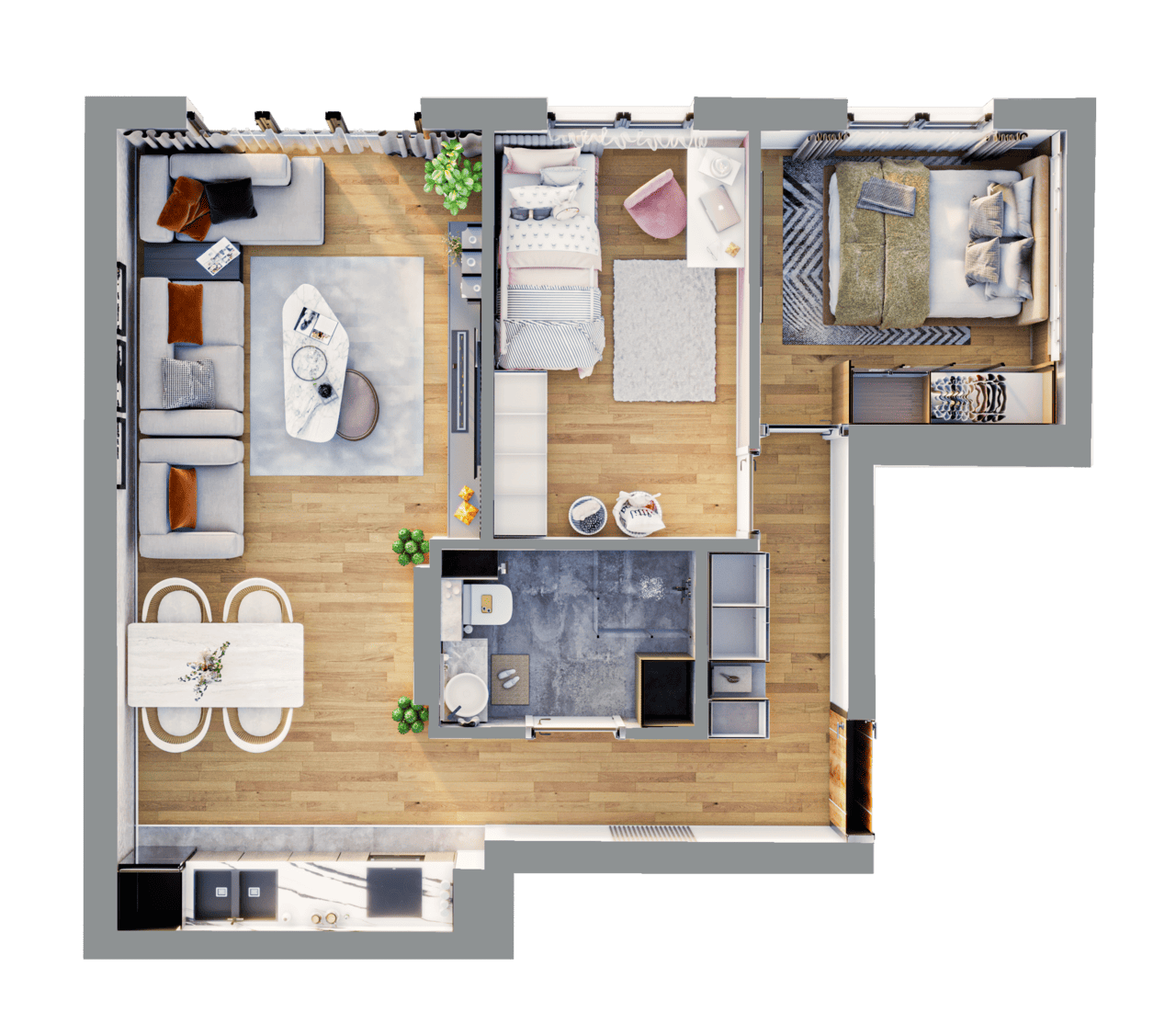 stan 3, od 53,04 m2