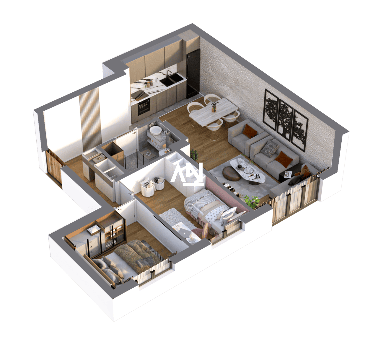 stan 3, stan od 53,04 m2